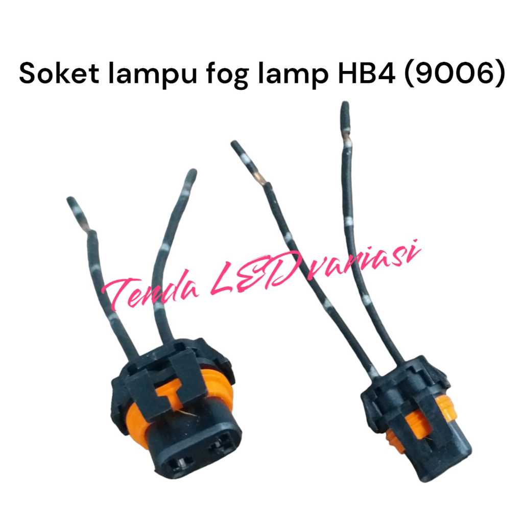Socket Bohlam HB4 (9006) Female Cewek / Soket Lampu Foglamp Mobil HB4