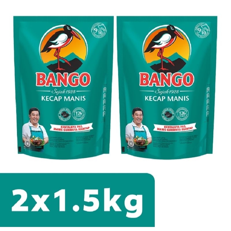 

2 x Bango Kecap Manis Pouch 1.5Kg