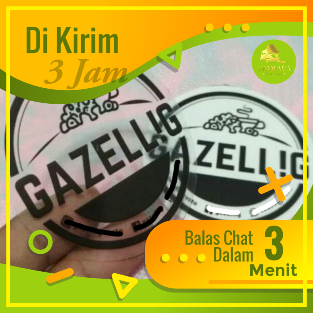 

SBV 6-10 Cetak Stiker Logo Custom Sticker Label Olshop Waterproof