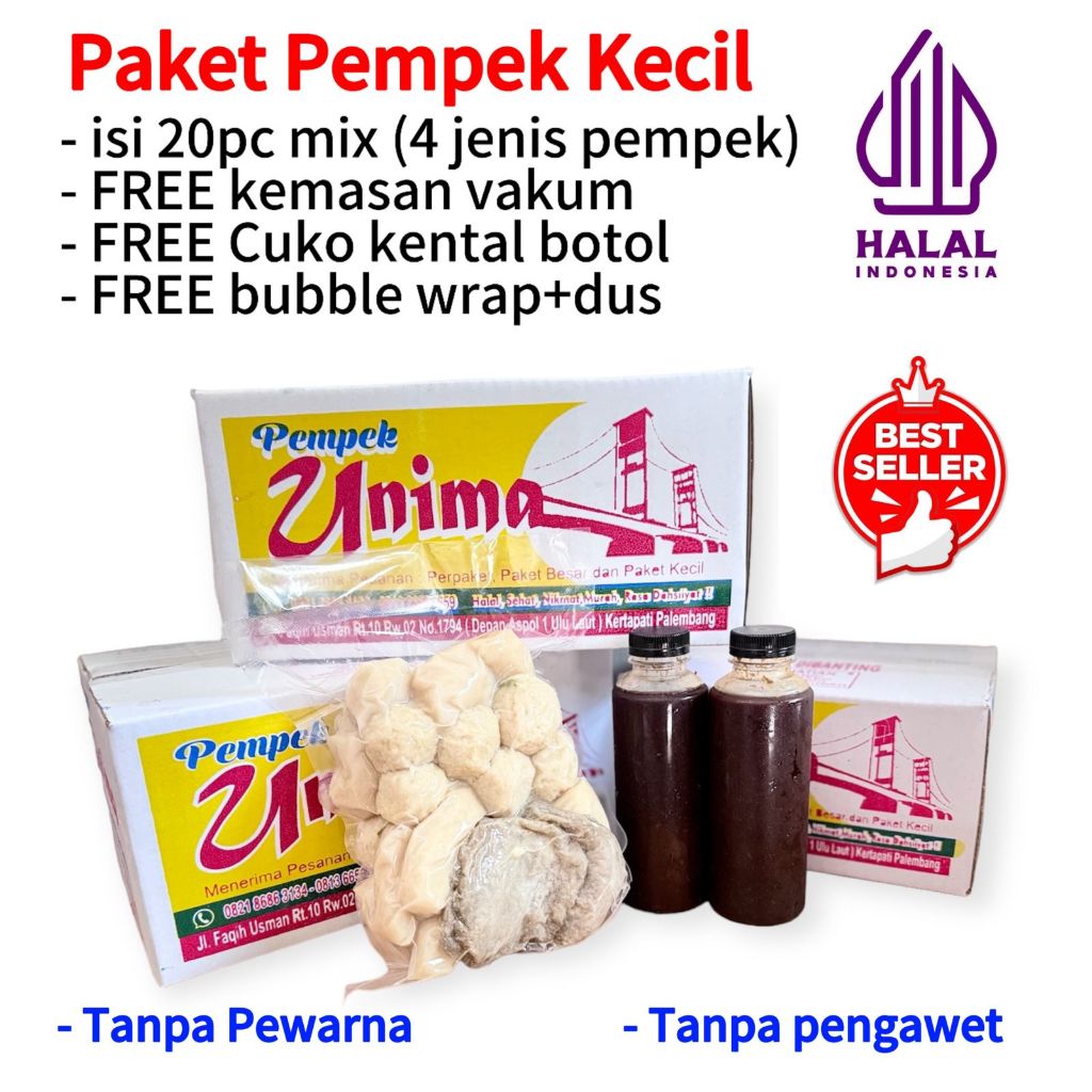 

Paket Pempek Palembang Asli ikan gabus kakap tenggiri VACUM FROZEN ekonomis isi 20 mix empek empek