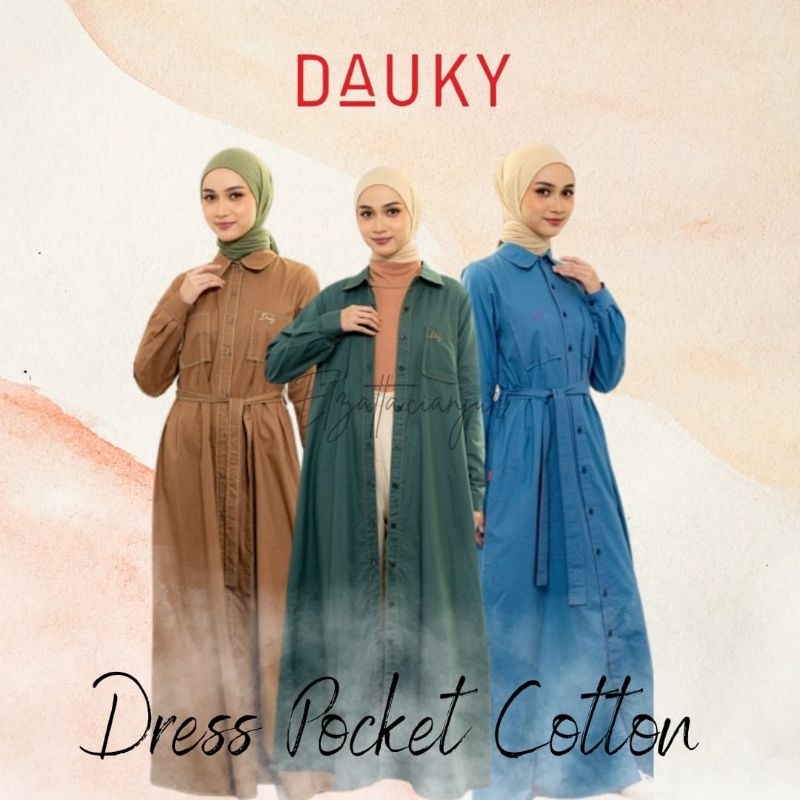 ELZATTA GAMIS ELZATTA L DRESS POCKET COTTON POLOS BAHAN KATUN JERSEY SPANDEK RAYON ELZATA GAMIS ELZA