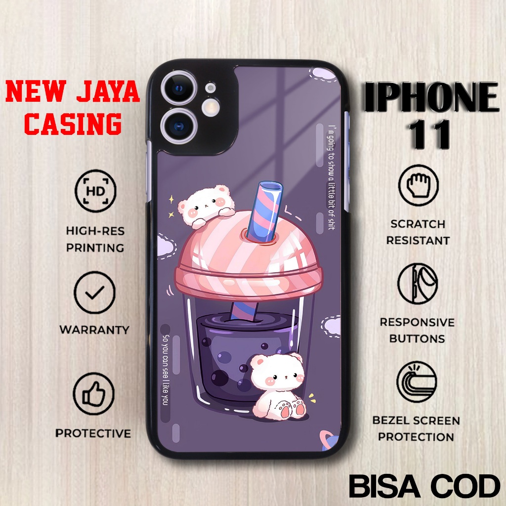 Case Iphone 11 Terbaru Cute Boba Casing Iphone 11 Termurah Hardcase Softcase Glossy Kesing Terlaris