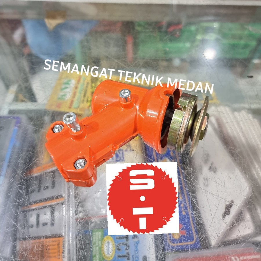 KEPALA BABI PISAU MESIN POTONG BABAT PANGKAS RUMPUT GEAR CASE SEGI 4