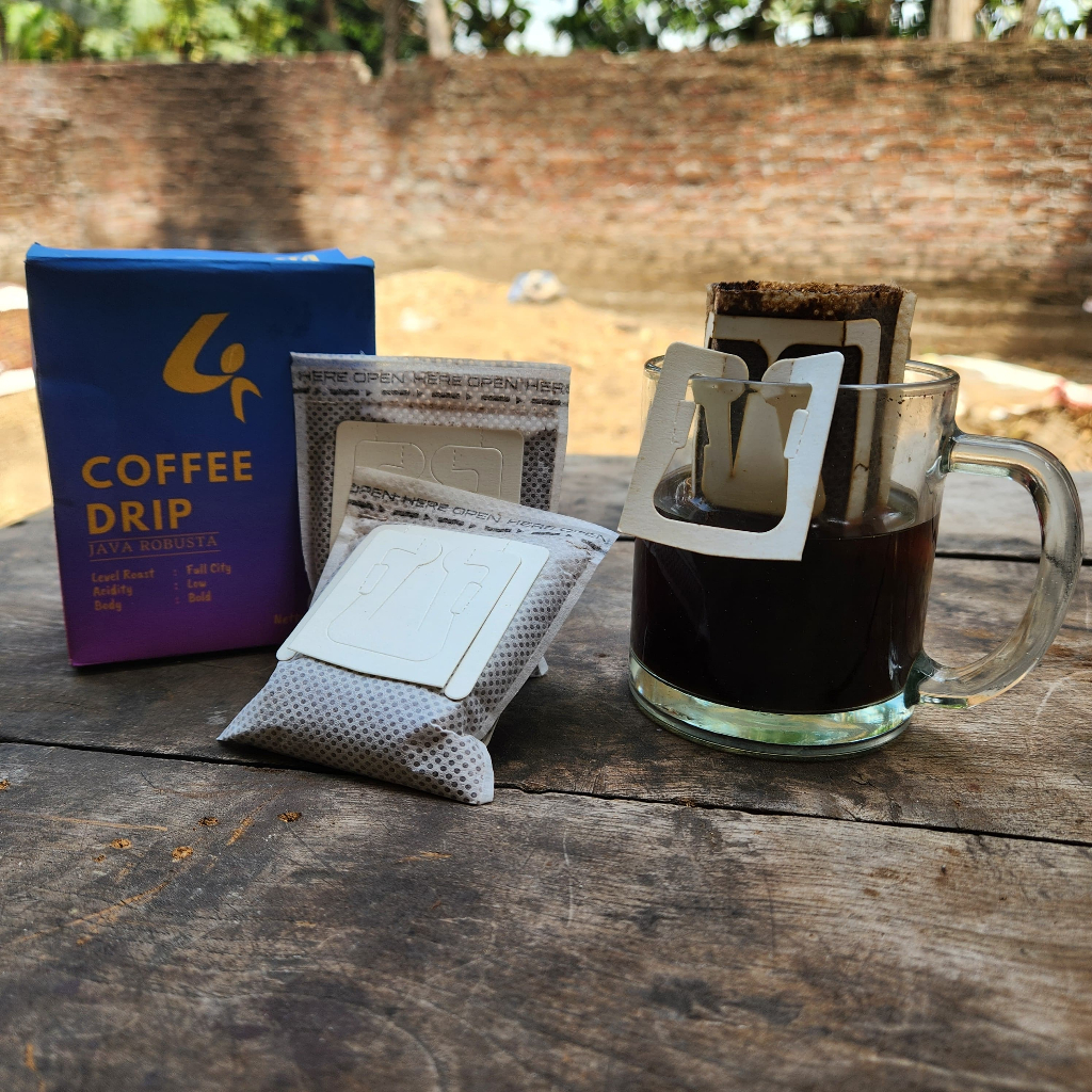 

Coffee Drip Java Robusta Kopi Bubuk Tanpa Ampas bubuk kopi robusta Dripbag Coffee
