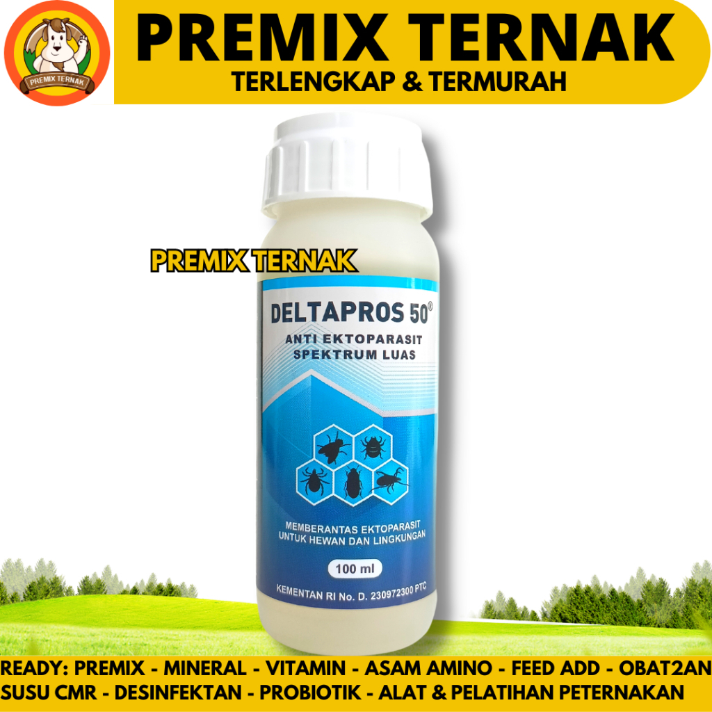 DELTAPROS 100ML VADCO - Obat Pembasmi Lalat & Larva Lalat Caplak Kutu Pinjal Pada Sapi Paling Ampuh