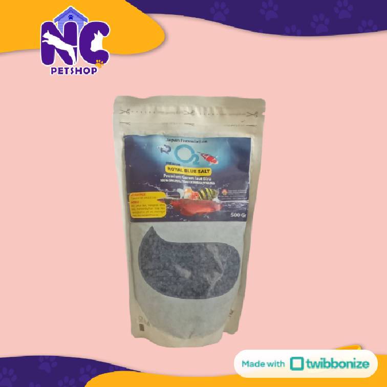 ROYAL BLUE SALT O2 500GRAM - Garam laut biru murni premium UNTUK AKUARIUM IKAN HIAS LAUT