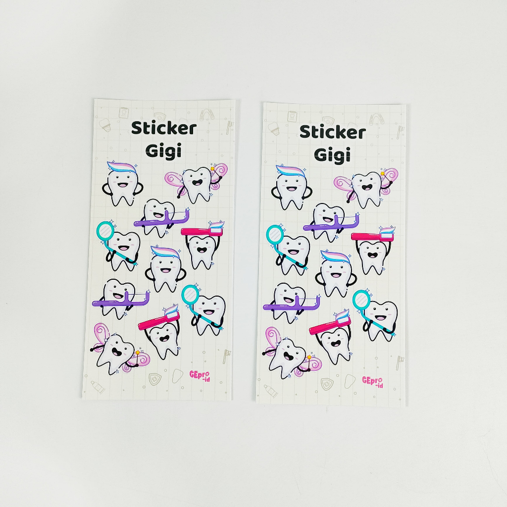 

STICKER GIGI LEMBARAN Desain Karakter Dental Fairy Paste ToothBrush FlossTerbaru GEpro-id Tempelan Motif Karakter Tooth Dentist Equipment Aksesoris drg Klinik Mobil Kaca