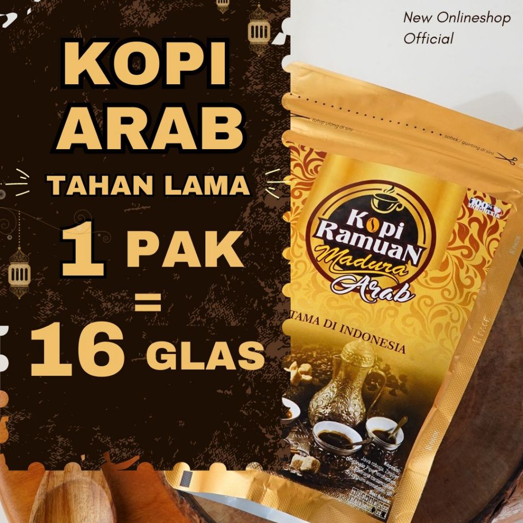 

Kopi Arab Tahan Lama Original - Kopi Herbal Arab Asli Plus Rempah Madura