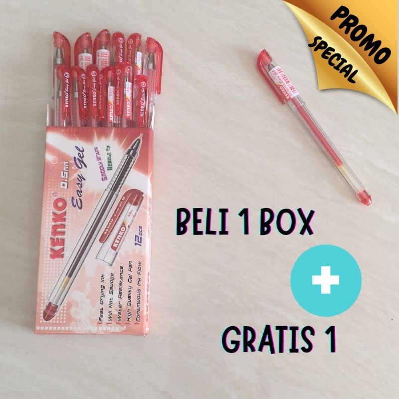 

KENKO EASY GEL PULPEN GEL MERAH