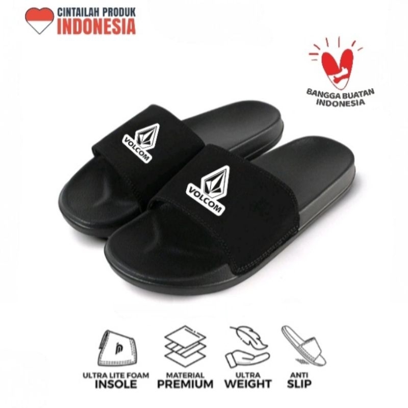 Sandal Pria Slide type Volcom Terbaru Sandal Kekinian