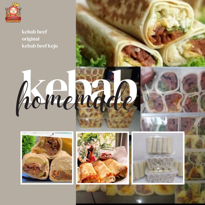 

kebab beef keju homemade isi 10