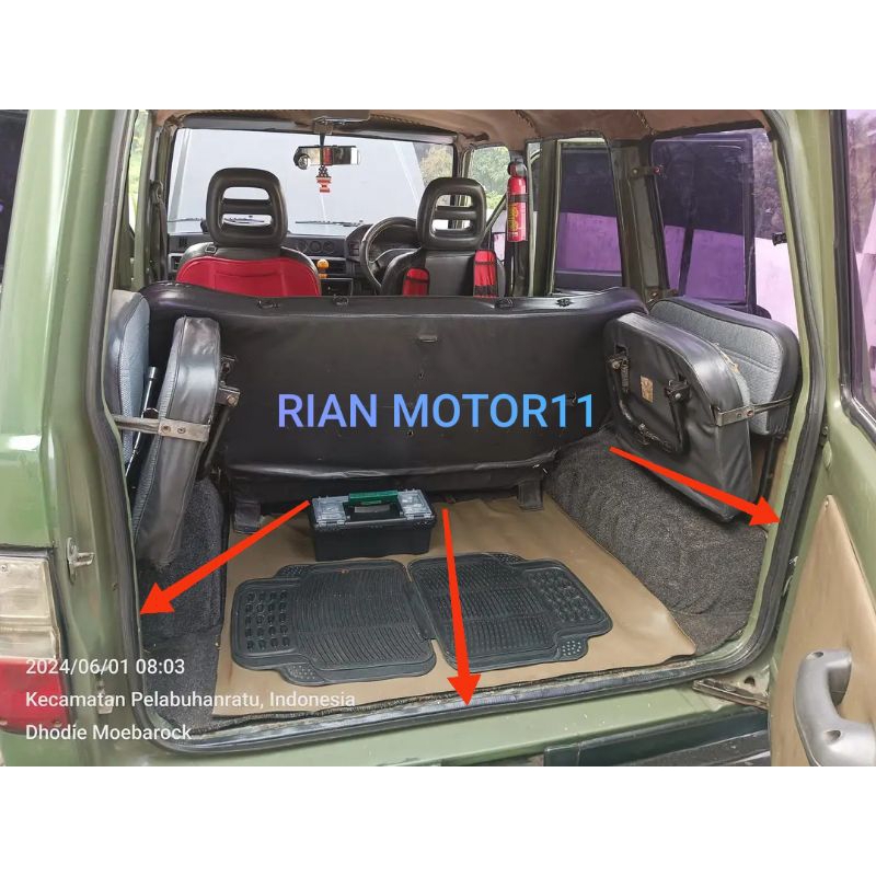 karet bagasi karet pintu bagasi mobil FEROZA LONG old original