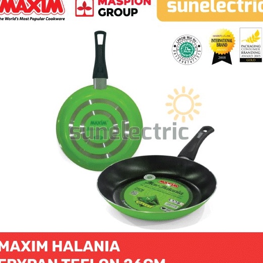 SPESIAL DISKON Maxim Halania 26 cm Frypan Panci Wajan Penggorengan Teflon Anti Lengket Halal NonStic