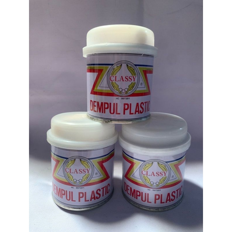 Dempul Classy Plastik 250gram Dempul Kayu Besi Mobil 1/4 kg