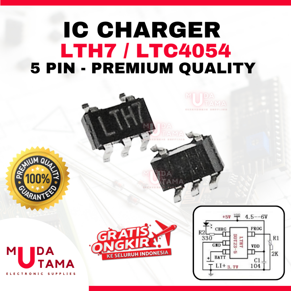 LTH7 LTC4054 SMD IC CHARGER - IC CHARGER LTC4054 - IC LTH7 - - IC CHARGER LTH7 - IC LTC4054