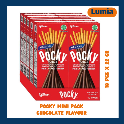 

Pocky Mini Chocolate Strawberry Flavour Chocolate Stick 10pcs x 21 gr 22gr