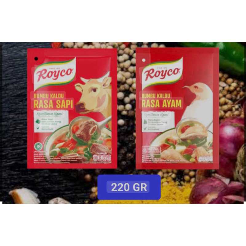 

Royco Kaldu Ayam dan Sapi 220gr (2 pcs)