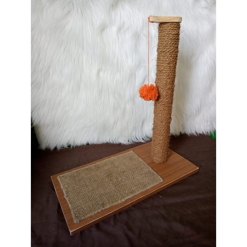 Mainan kucing tiang bola cat condo - Cat scratcher cat condo