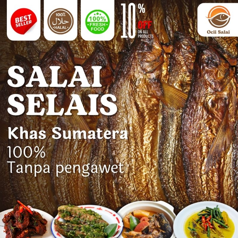 

IKAN ASAP SELAIS - SALAI LAIS KHAS SUMATERA 500GR - 1KG