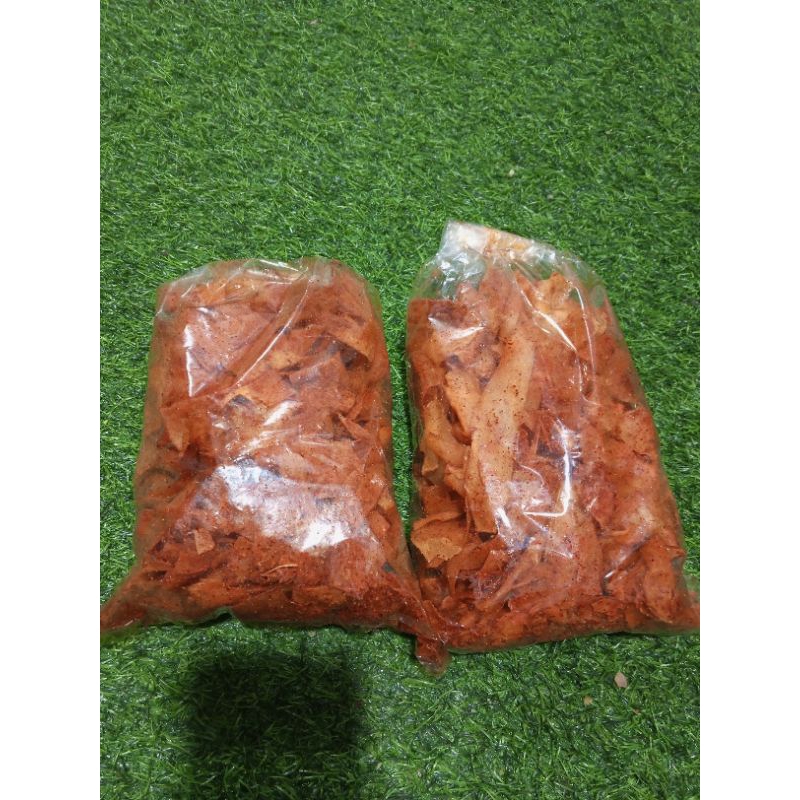 

kripset pedas gurih extra bawang putih 500grm