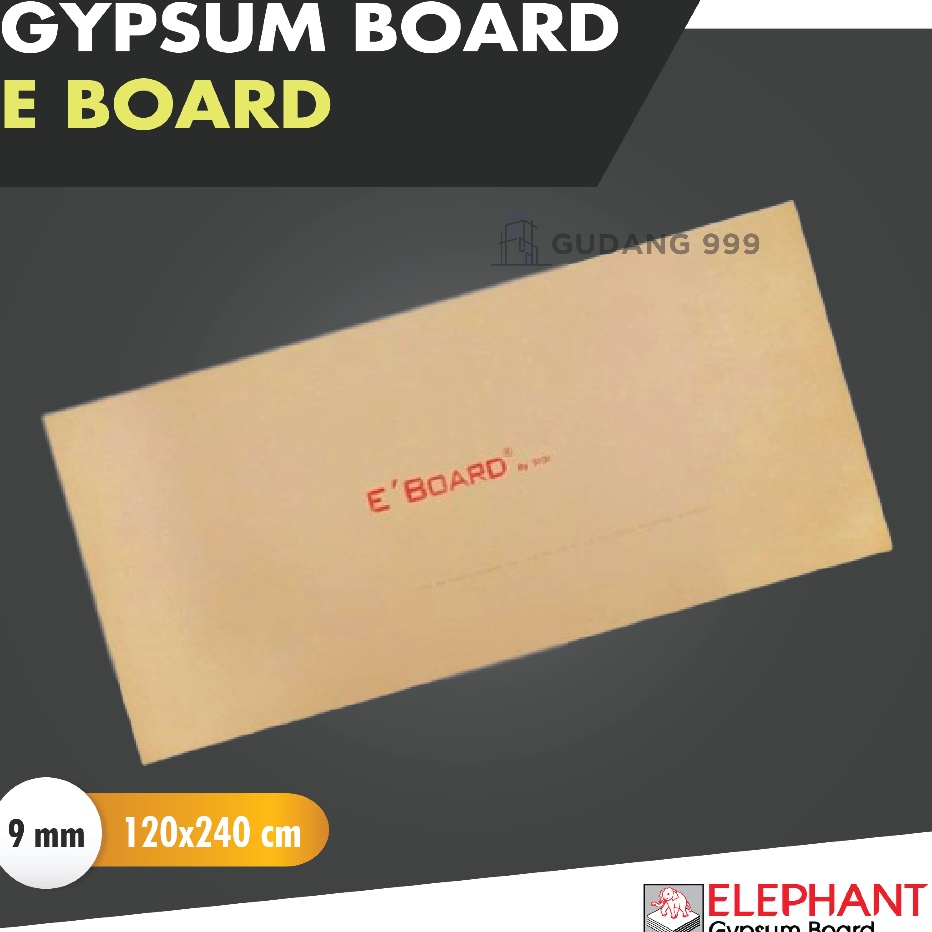 Bonus Papan Gypsum  Gypsum Eboard 9mm By ELEPHANT BOARD