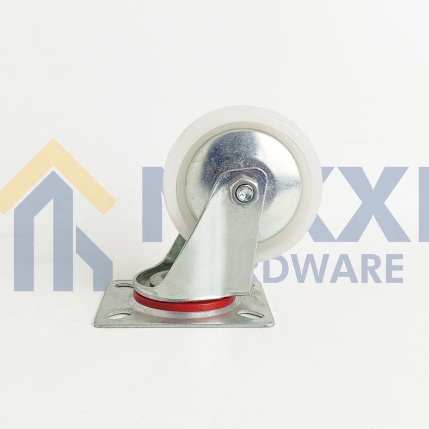 Terbatas Roda Nylon 3 Inch Hidup  Roda Troli Roda Etalase Roda Gerobak 4 Pcs