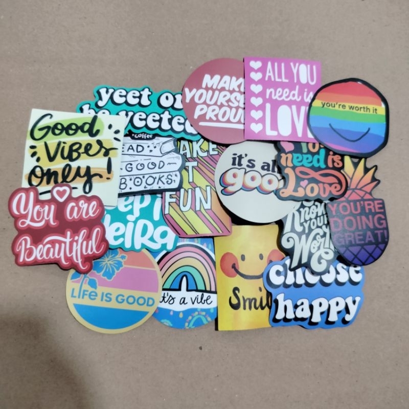 

stiker aesthetic word A