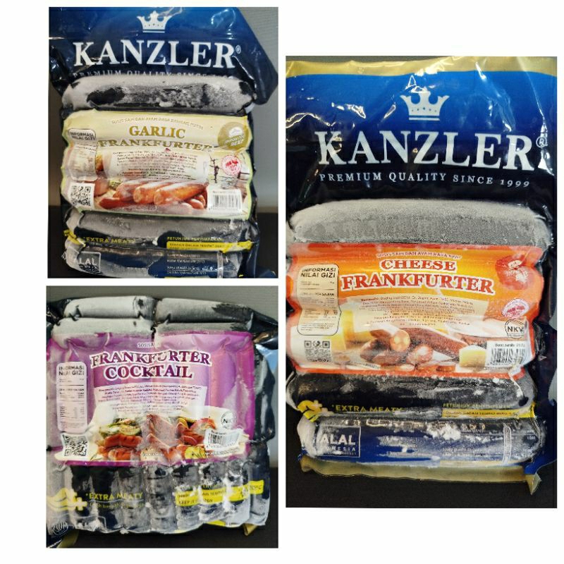 

KANZLER FRANKFURTER Beef Sausage/ Cheese / Cocktail / Garlic / Sosis 300 - 500gr