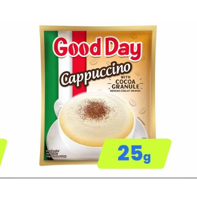 

(1RENTENG ISI 10PCS)KOPI GOODDAY 25g CAPPUCINO