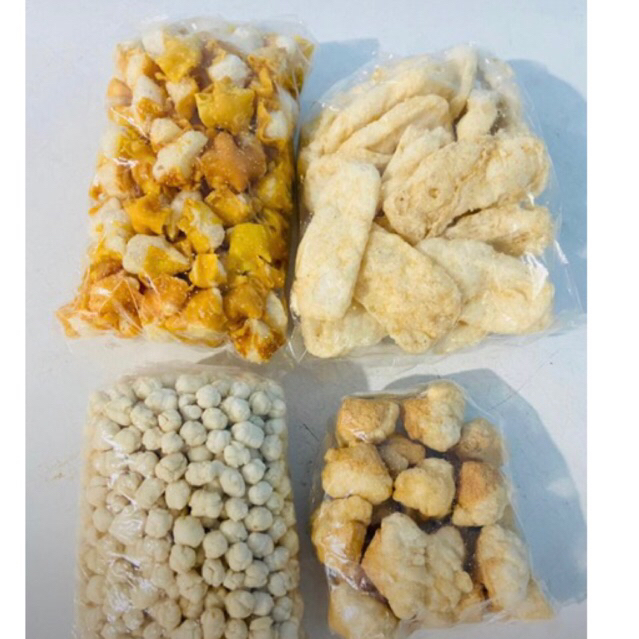 

cwanki tahu, cwanki lidah, siomay kering & cikur