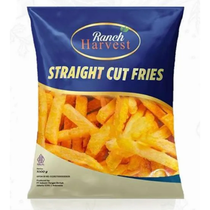 

Ranch Harvest Straight Cut Fries 1Kg / Kentang Goreng Frozen