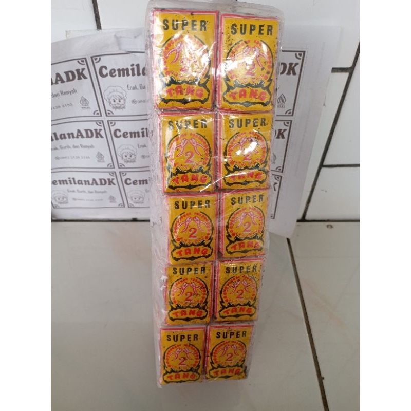 

teh 2 tang super 1slop/teh 2 tang kuning isi 50pcs