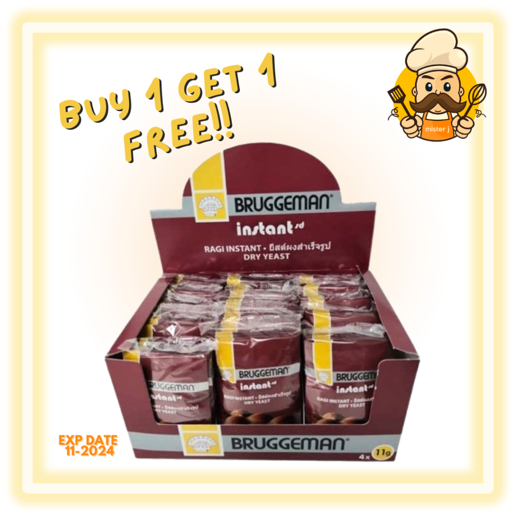 

(B1G1) Bruggeman Ragi Instan Sachet 11gr | PROMO Ragi instan murah | RAGI INSTAN BRUGGEMAN