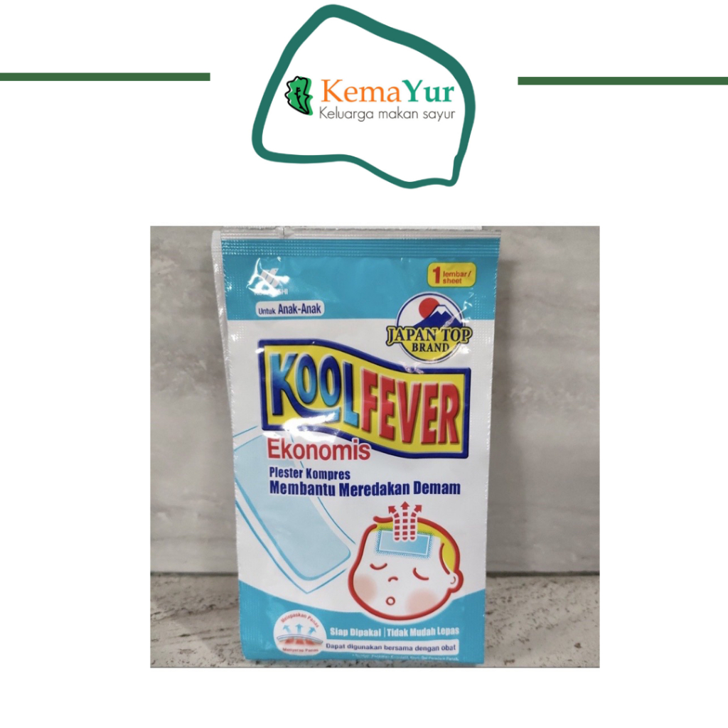 KOOL FEVER EKONOMIS KOMPRES PENURUN PANAS ANAK ANAK | PLESTER KOMPRES PANAS ANAK KOOL FEVER