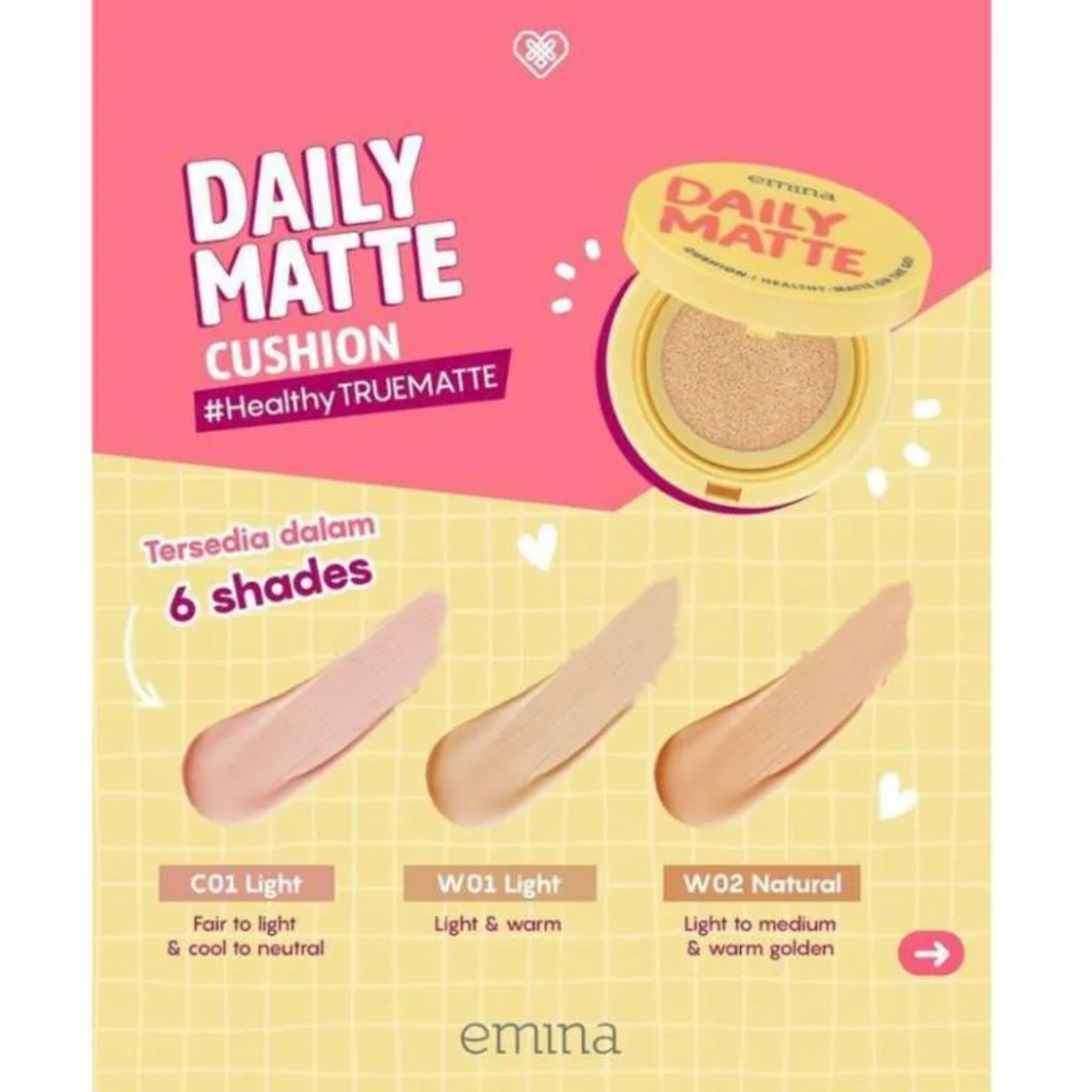 EMINA DAILY MATTE CUSHION -MITRA SEHATI SWALAYAN