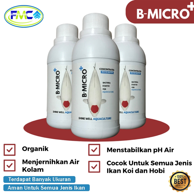 B Mikro Bakteri Starter Penjernih Kolam Air Ikan Koi Super Ampuh Pembersih Kolam Ikan Ukuran 250ml 5