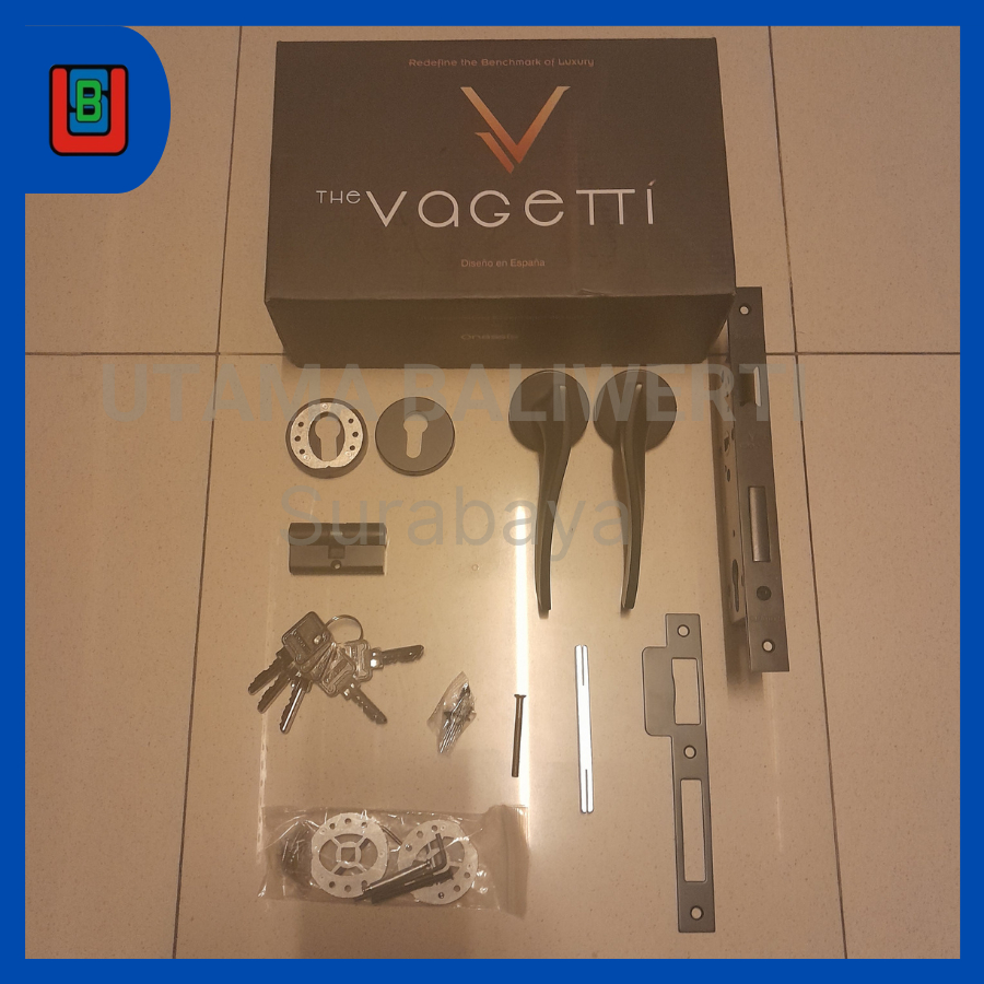 Handle Pintu VAGETTI LS VGT Praha Lock Black