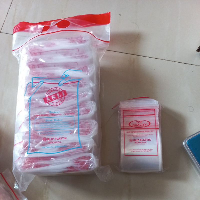 

Plastik klip untuk oleh oleh haji dsn umroh 5x8 isi 100pcs