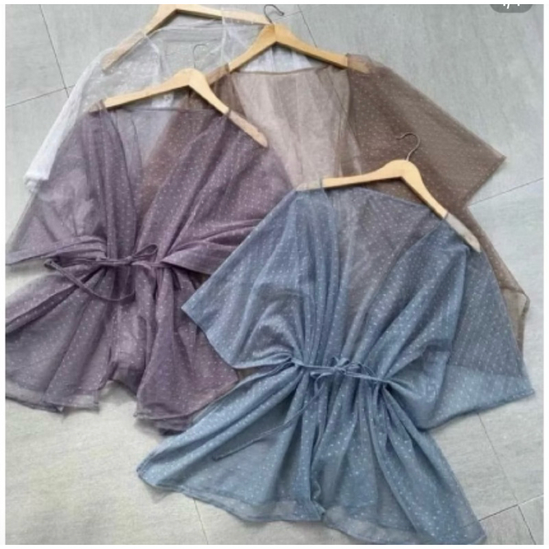 OUTER TILE TULLE POLKADOT Cardigan GEMAS