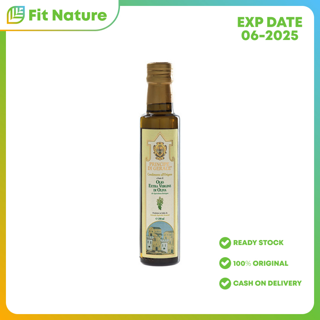 

Minyak Zaitun MEDITERRANEA Foods Organic Extra Virgin Olive Oil Oregano 250ml