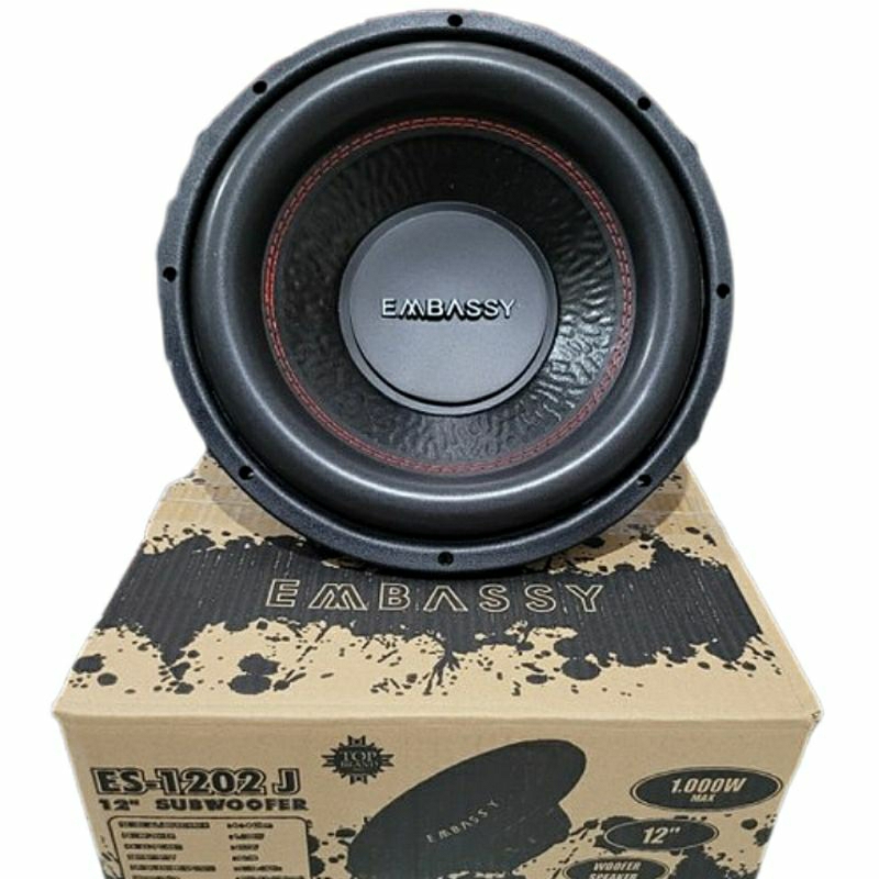 Subwoofer Embassy ES-1202j Double Coil 12 Inch