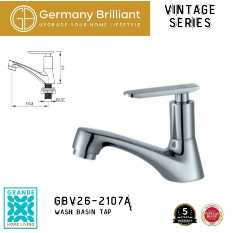 Germany Brilliant Kran Wastafel Dingin GBV26-2107A