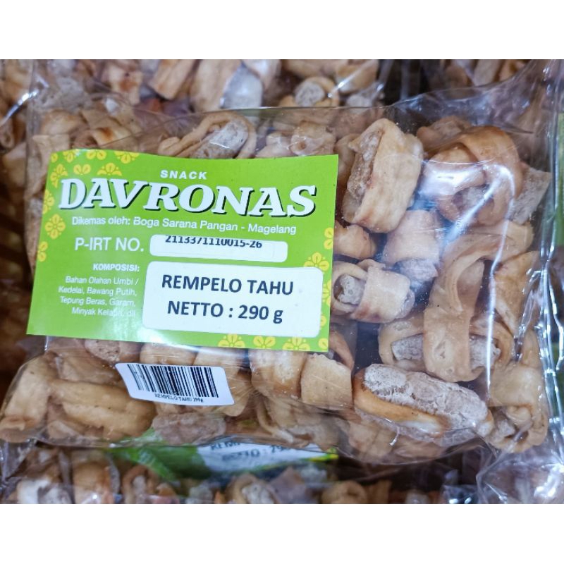 

Camilan Rempelo Tahu Davronas 290g oleh-oleh khas Jogja Magelang Semarang Jateng DIY