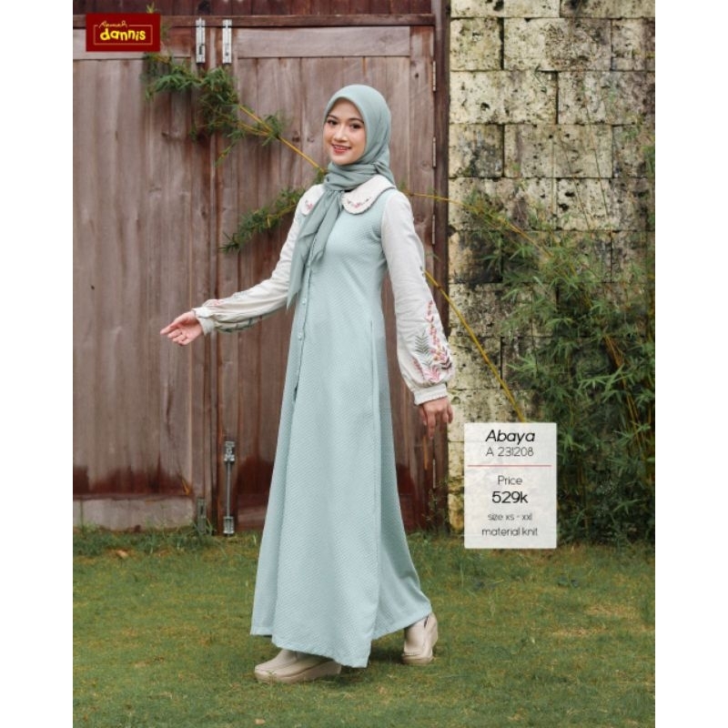SALE DANNIS / ABAYA DEWASA A231208 BY RUMAH DANNIS / SALE DANNIS / ABAYA DANNIS / GAMIS DANNIS / ABA