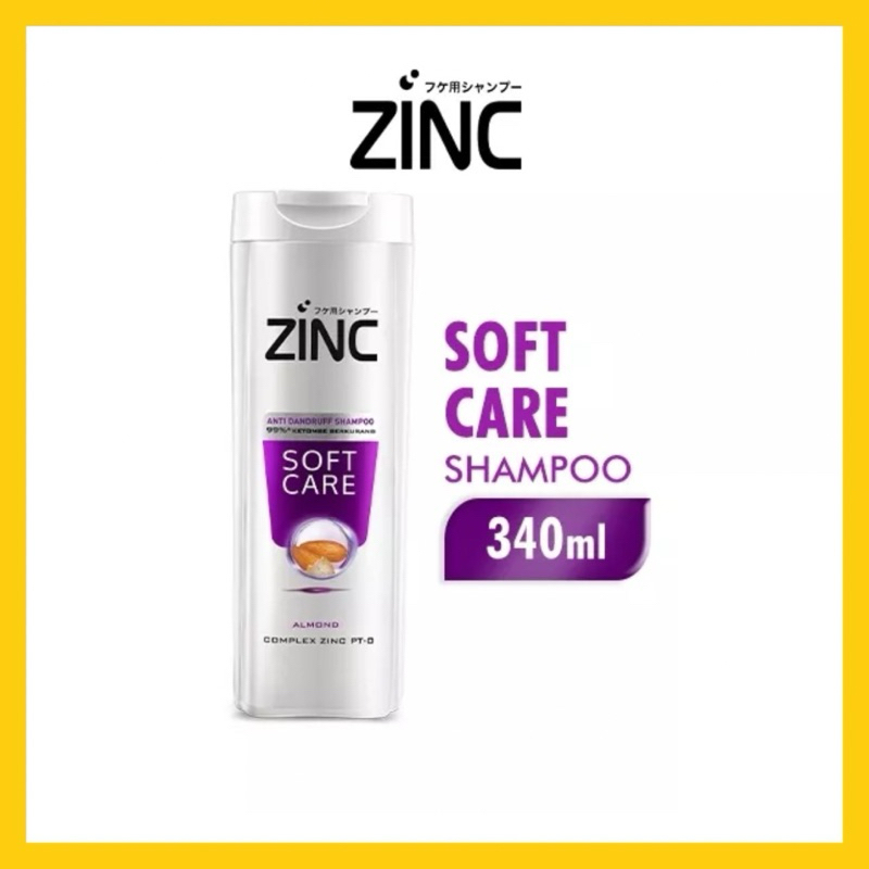 ZINC SHAMPOO SOFT CARE BOTOL 340 ML