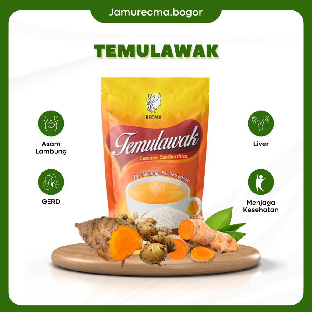 

p4yu RECMA Temulawak Instan atasi Magh Gerd Liver dan Asam Lambung Kronis