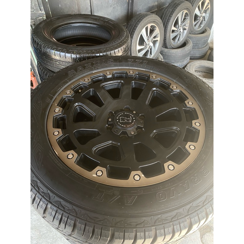 velg second blackrhino razor black r20