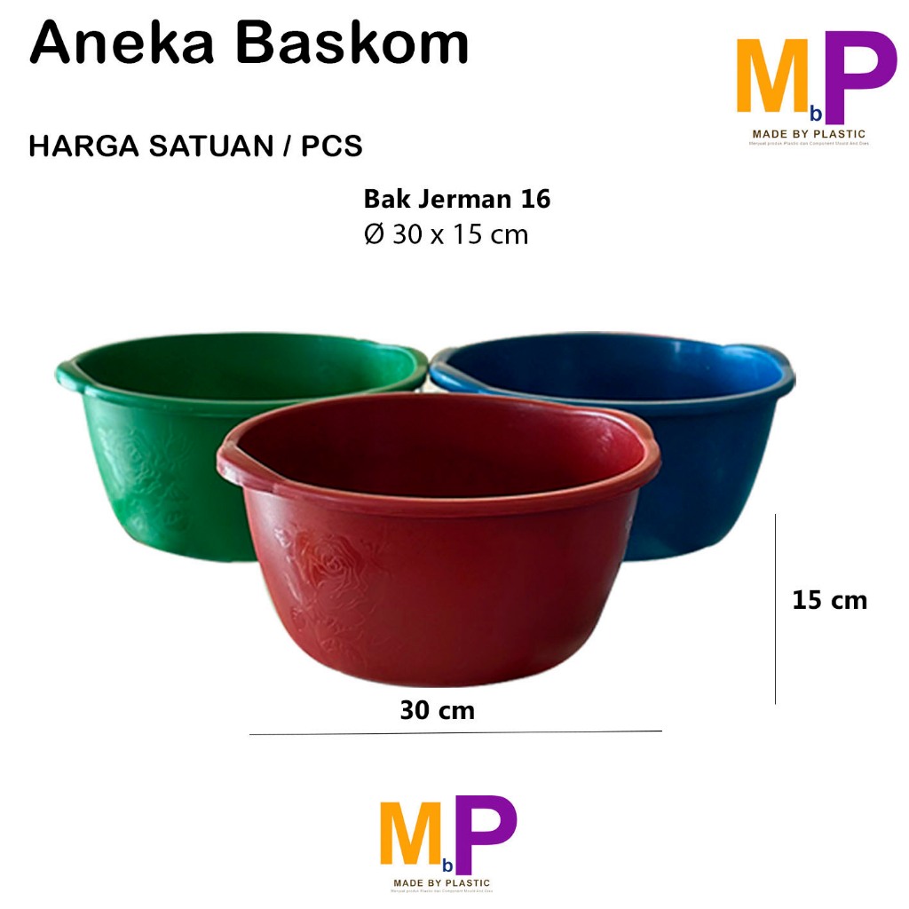 Baskom Plastik Besar  16 Tebal (D = 30 cm) Baskom Serbaguna