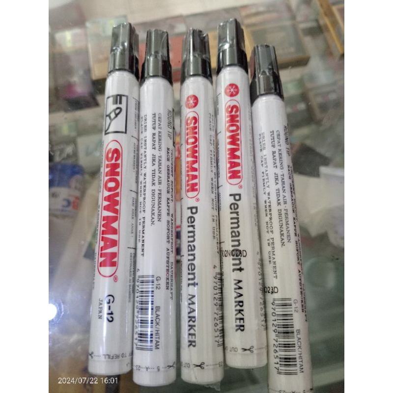 

spidol hitam permanen