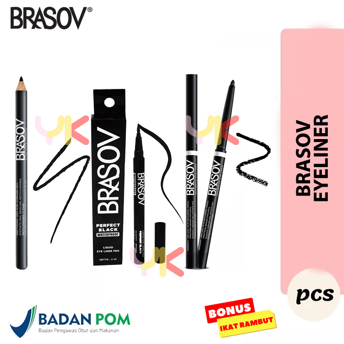 BRASOV Pulpen Eyeliner | Pensil Eyeliner Putar |  Kosmetik / Makeup Pensil Eyeliner